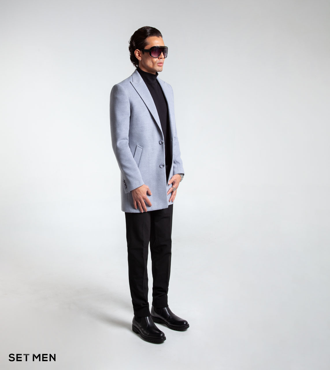 پالتو یقه بلیزر مردانه