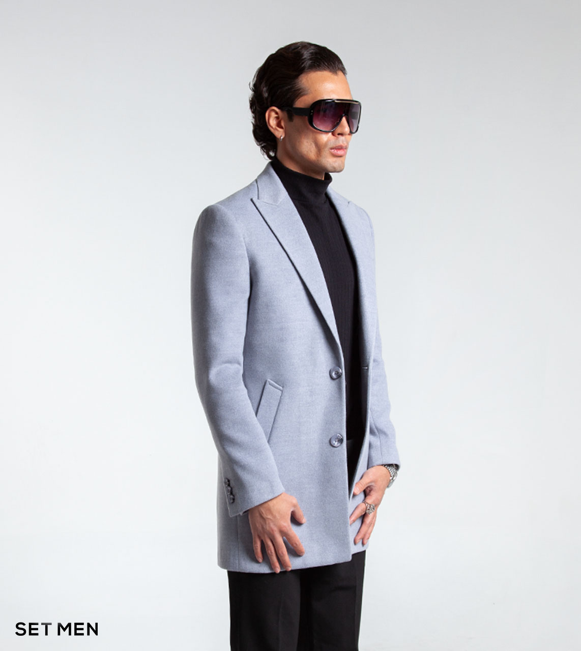 پالتو یقه بلیزر مردانه