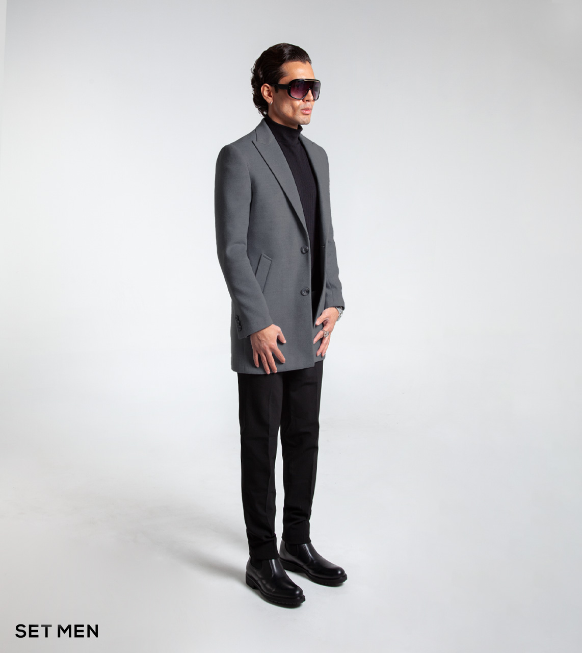 پالتو یقه بلیزر مردانه