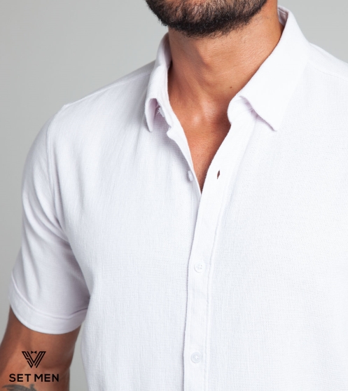 پیراهن آستین کوتاه کنفی