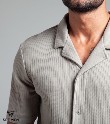 پیراهن آستین کوتاه کنفی