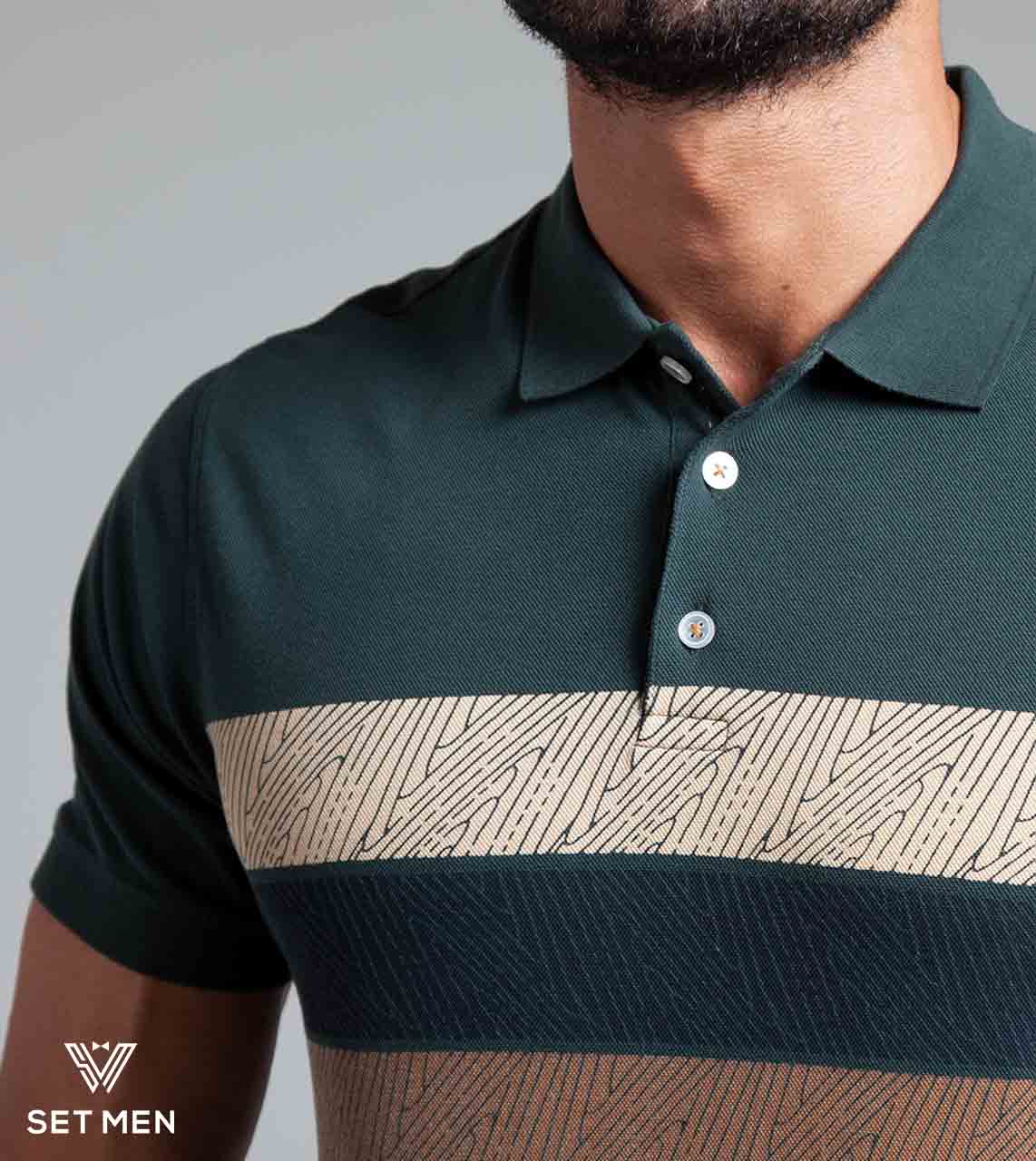 تیشرت جودون یقه دار