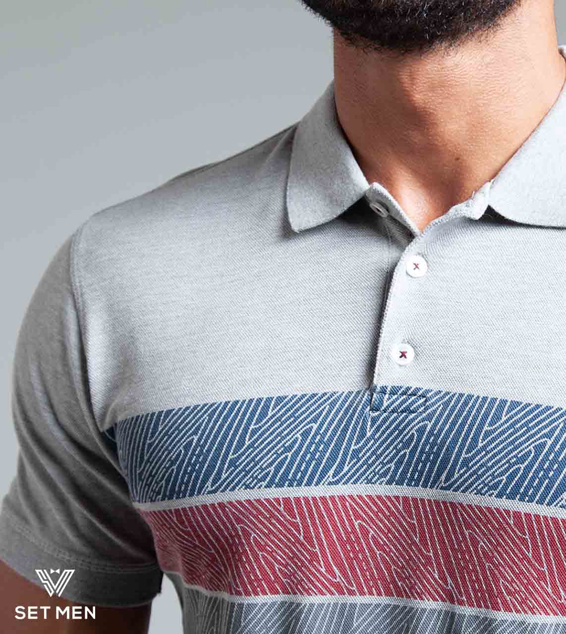 تیشرت جودون یقه دار