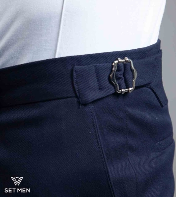 کت و شلوار سه تکه نیمه آستر یقه بلیزر دو دکمه