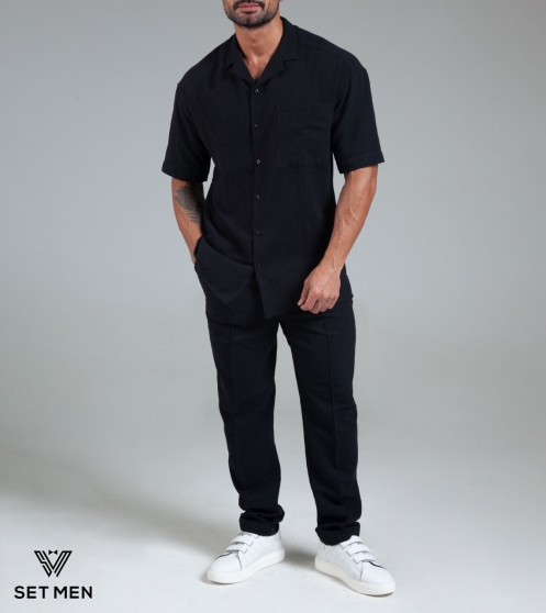 ست پیراهن و شلوار کنفی