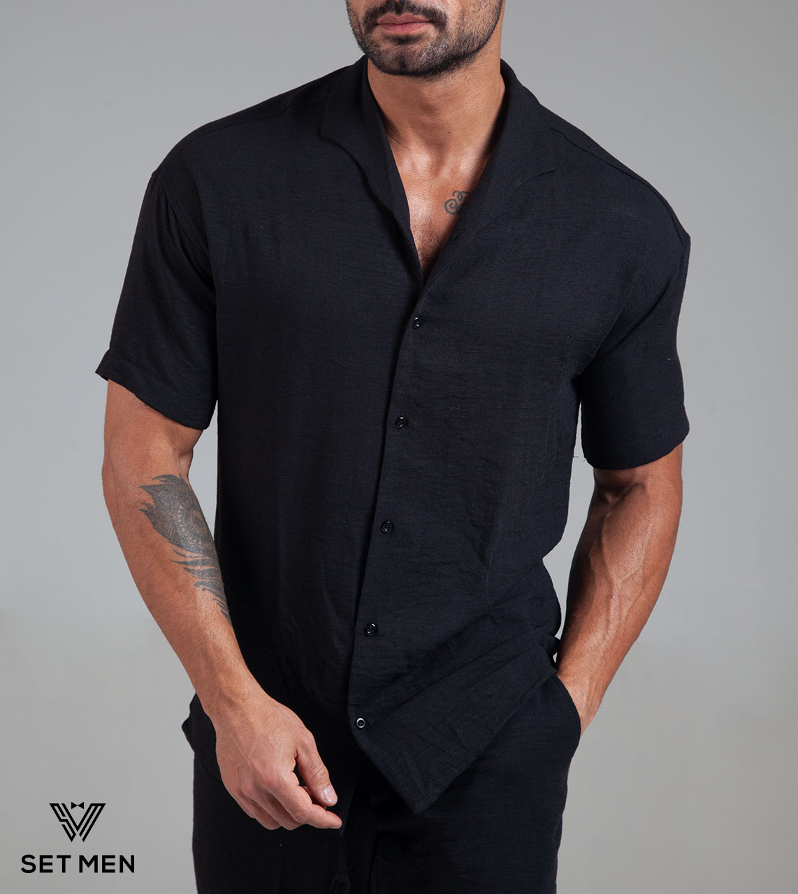 ست پیراهن و شلوار لینن