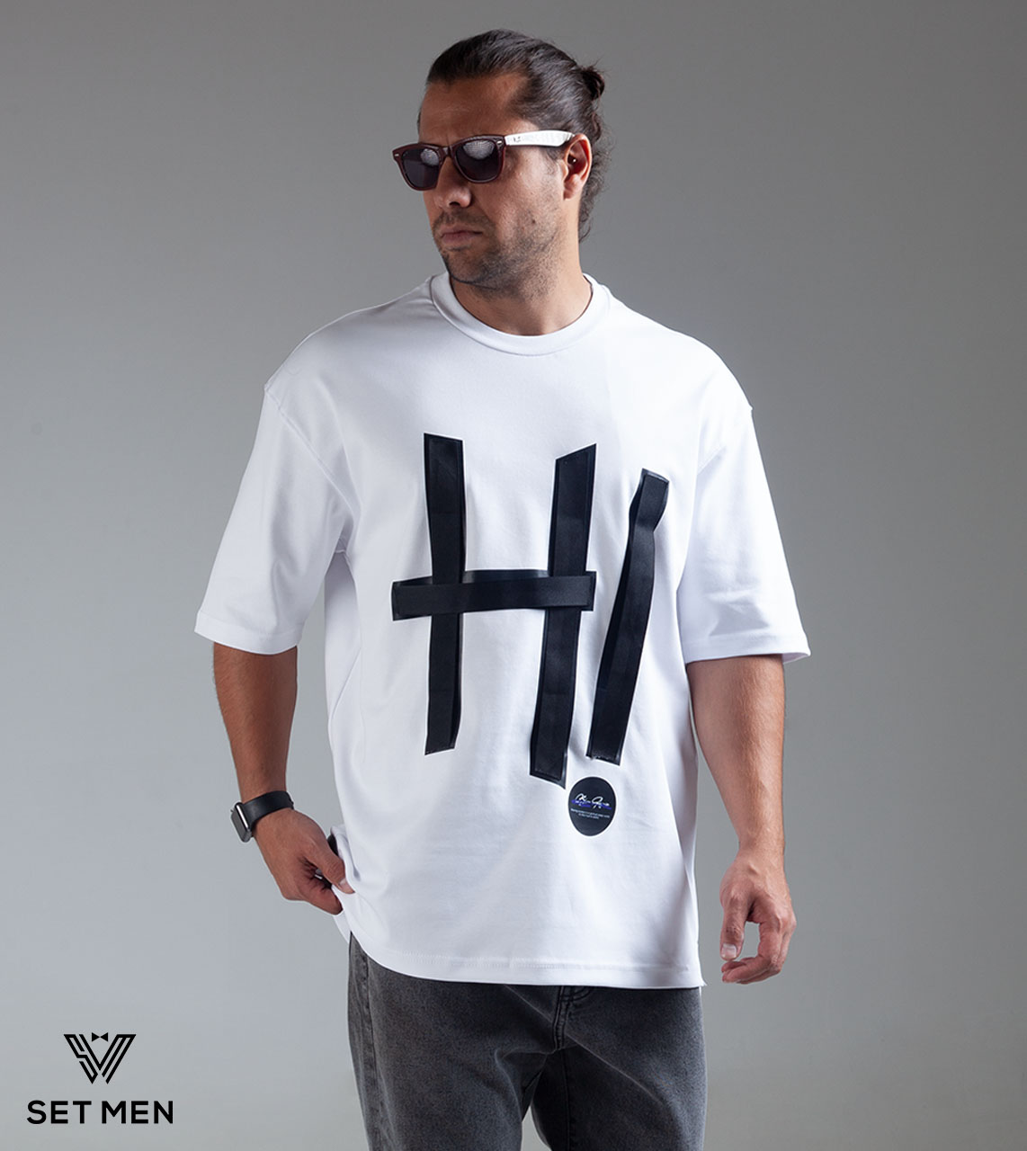 تیشرت یقه گرد چاپ HI