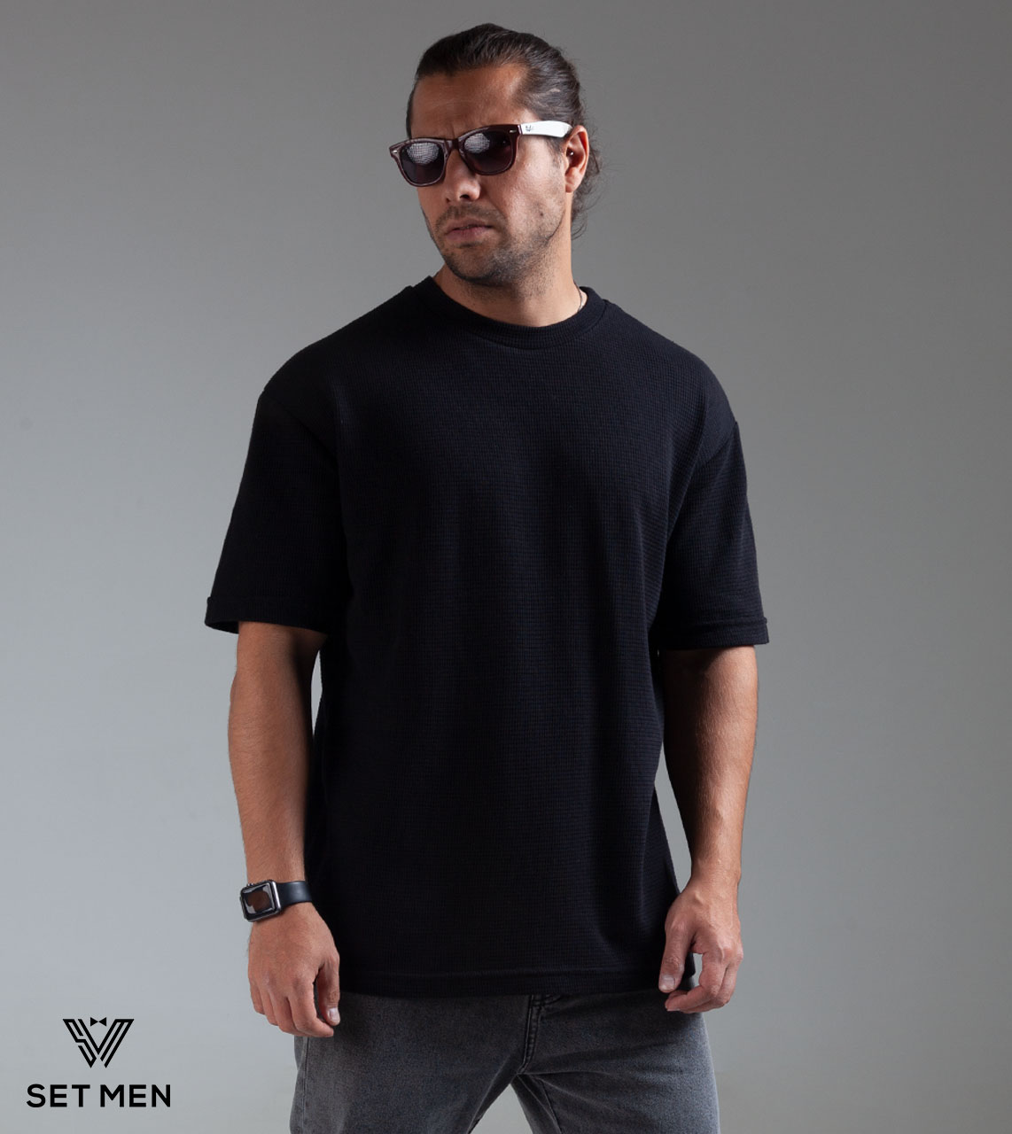 تیشرت یقه گرد بیسکوییتی