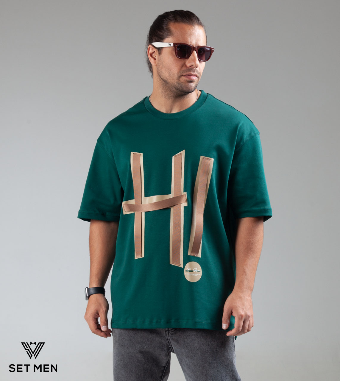 تیشرت یقه گرد چاپ HI