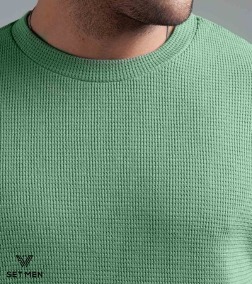 تیشرت یقه گرد بیسکوییتی