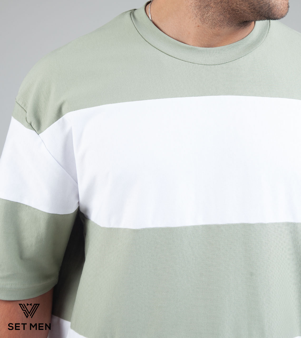 تیشرت یقه گرد رینگری