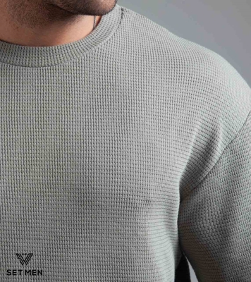 تیشرت یقه گرد بیسکوییتی