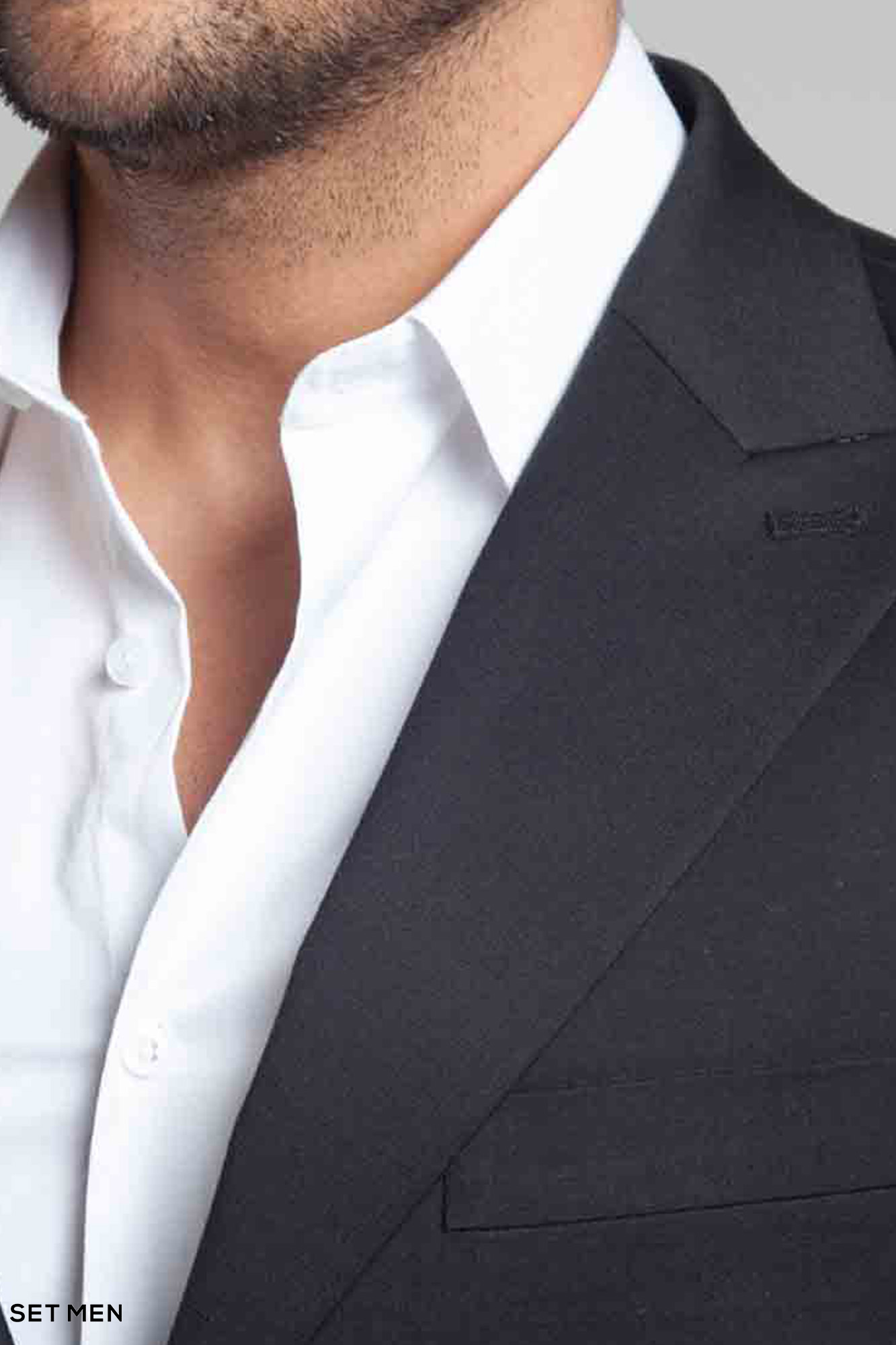 کت تک مردانه نیم آستر یقه بلیزر