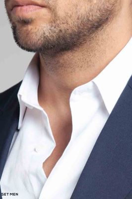 کت تک مردانه نیم آستر یقه بلیزر