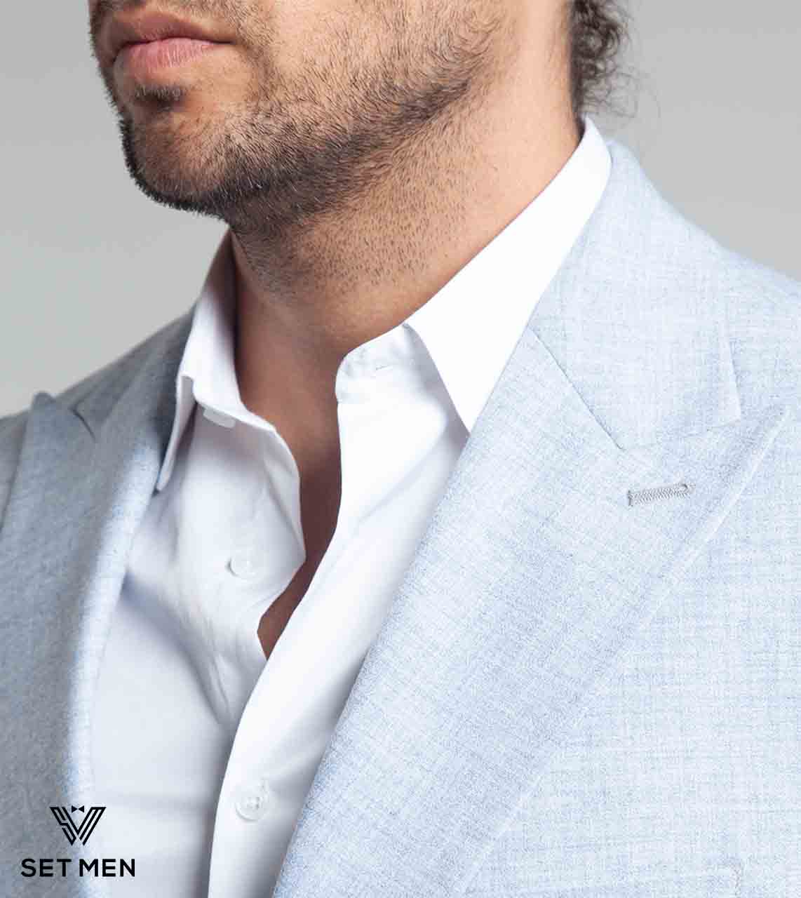 کت تک لینن یقه بلیزر