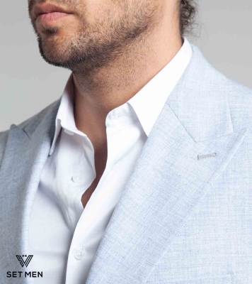 کت تک لینن یقه بلیزر