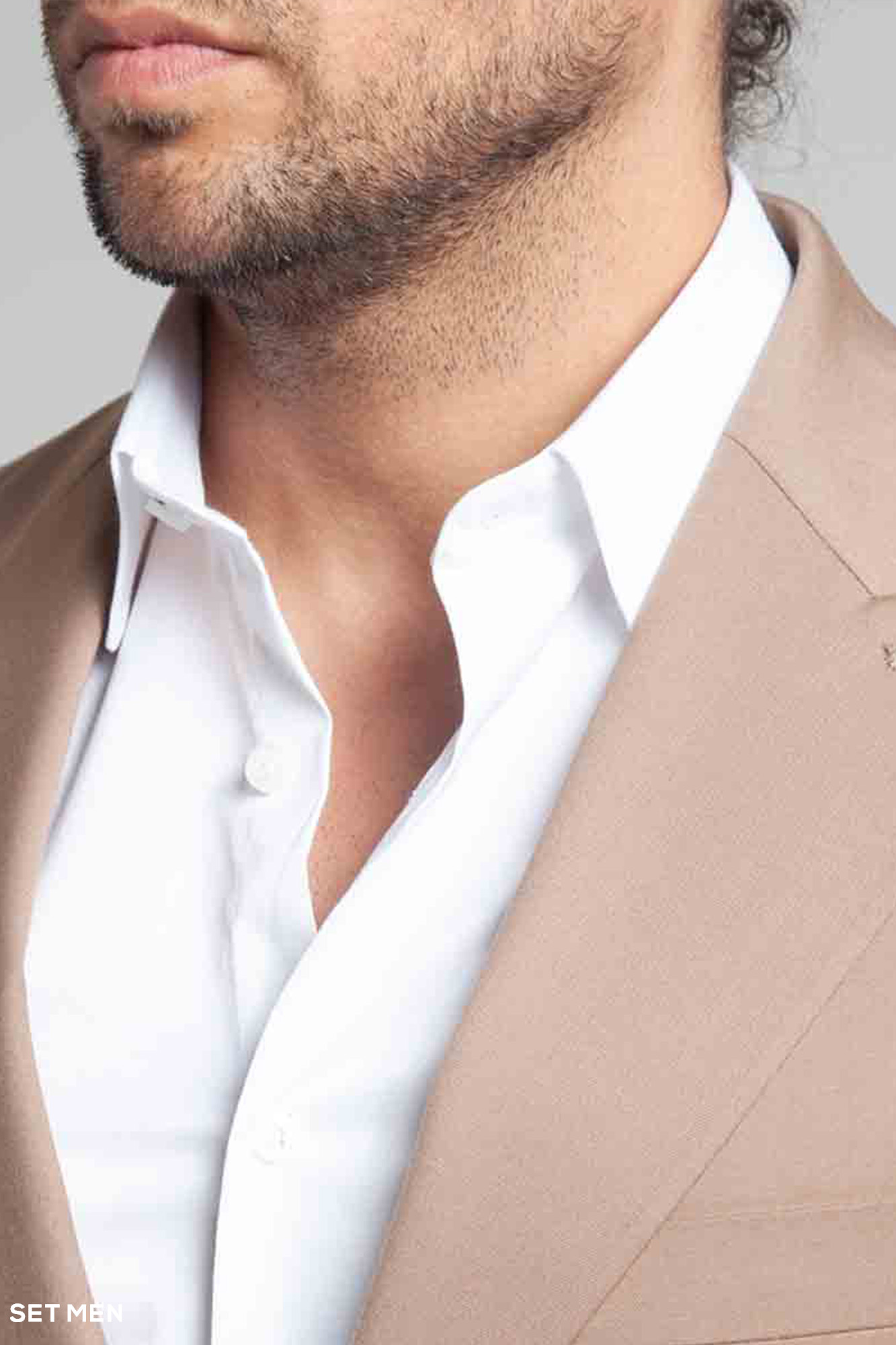 کت تک مردانه نیم آستر یقه بلیزر