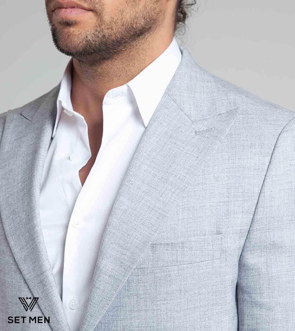 کت تک لینن یقه بلیزر