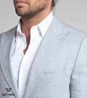 کت تک لینن یقه بلیزر