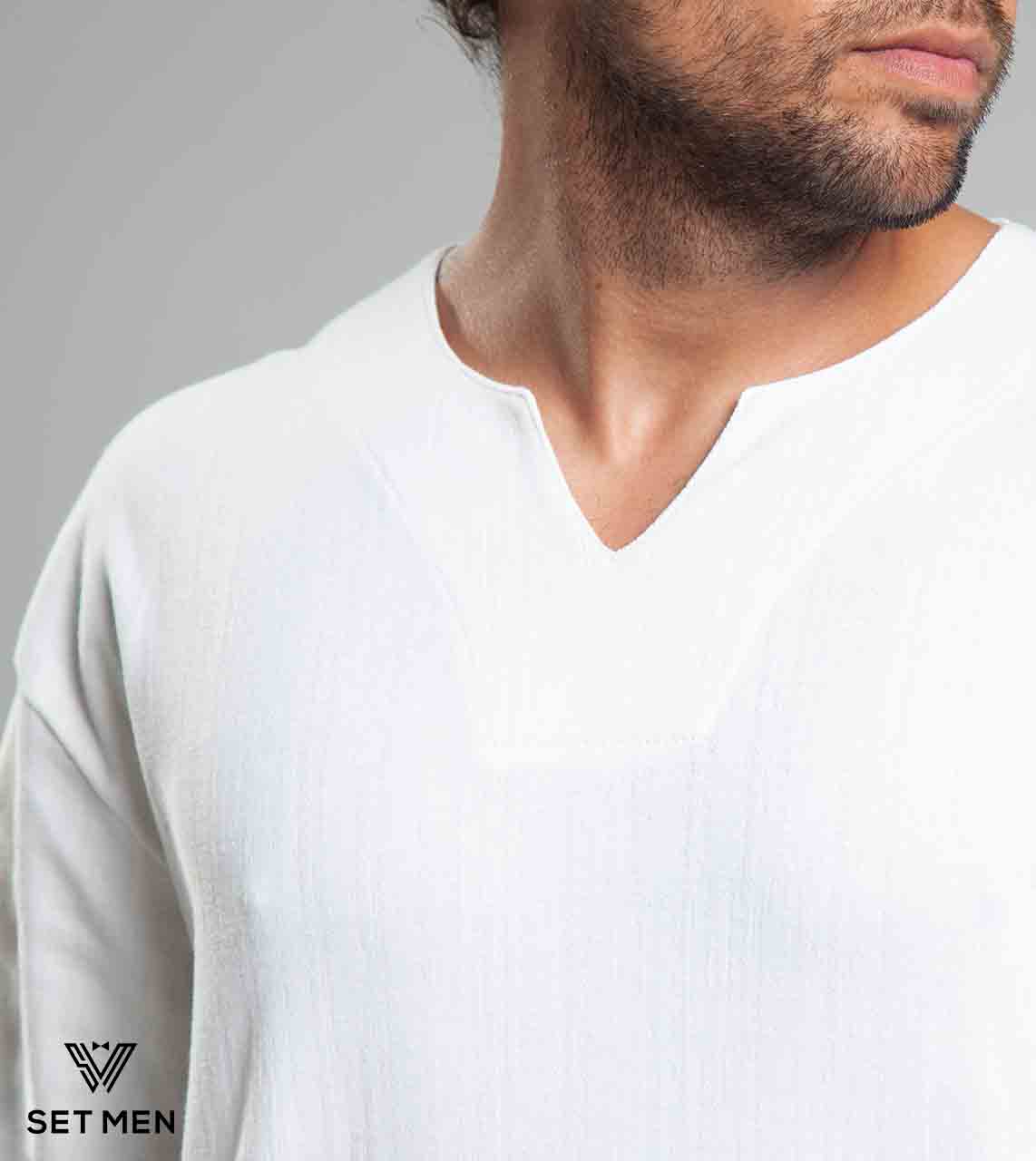 تیشرت یقه کوبایی