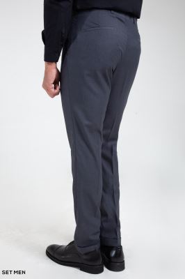 کت و شلوار مردانه سه تکه یقه بلیزر دودکمه دوچاک