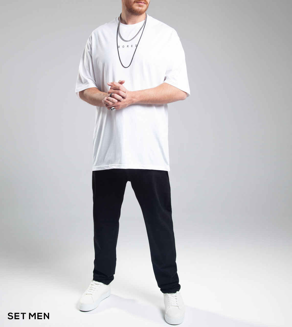 تیشرت آستین کوتاه طرح BORED