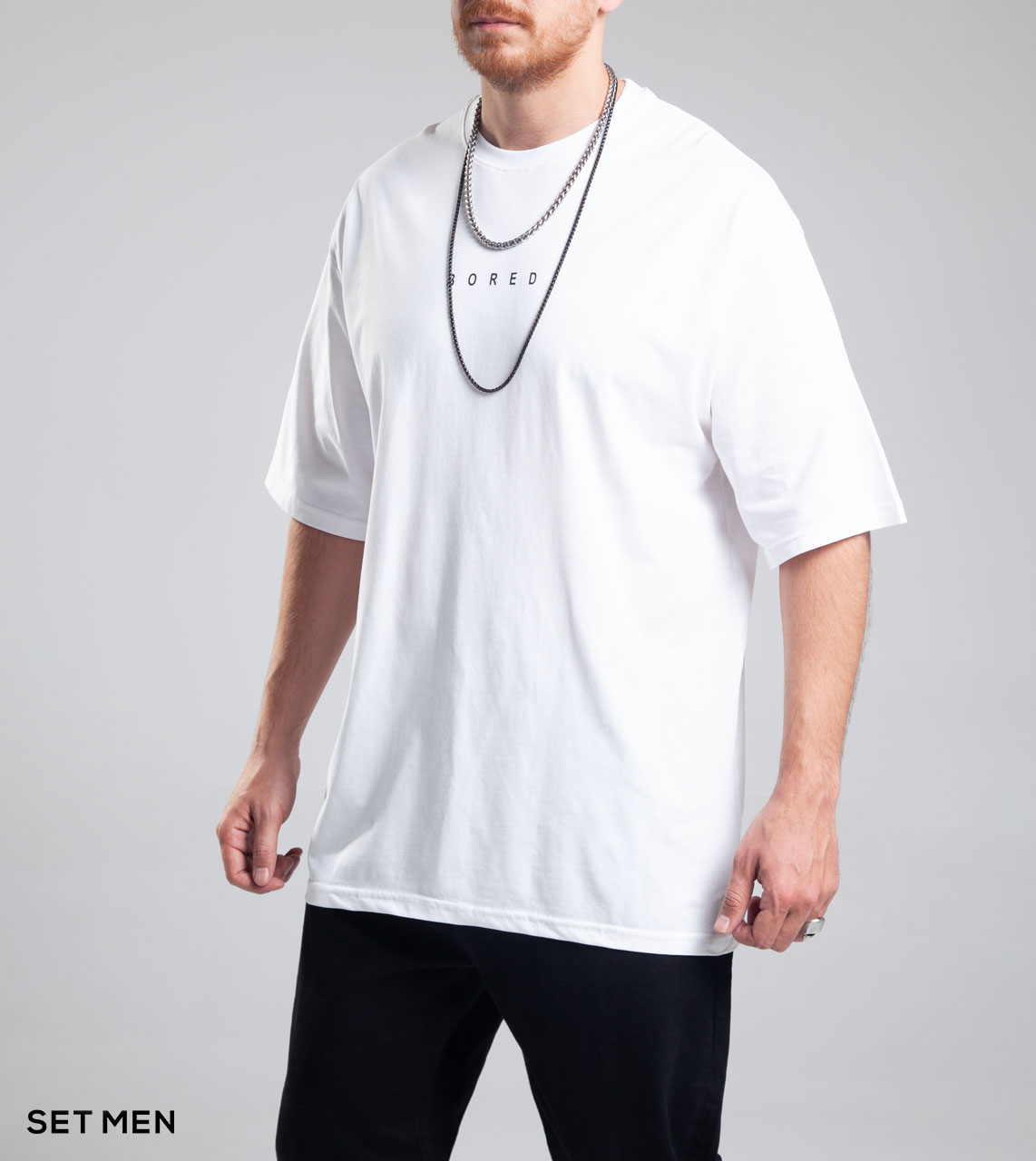 تیشرت آستین کوتاه طرح BORED