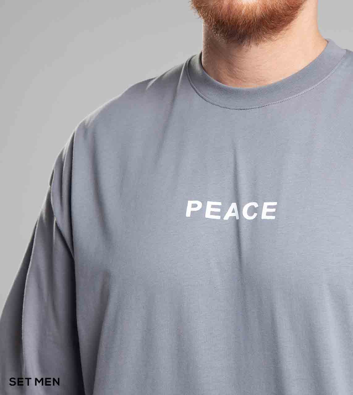 تیشرت آستین کوتاه طرح PEACE