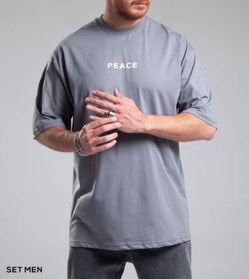 تیشرت آستین کوتاه طرح PEACE