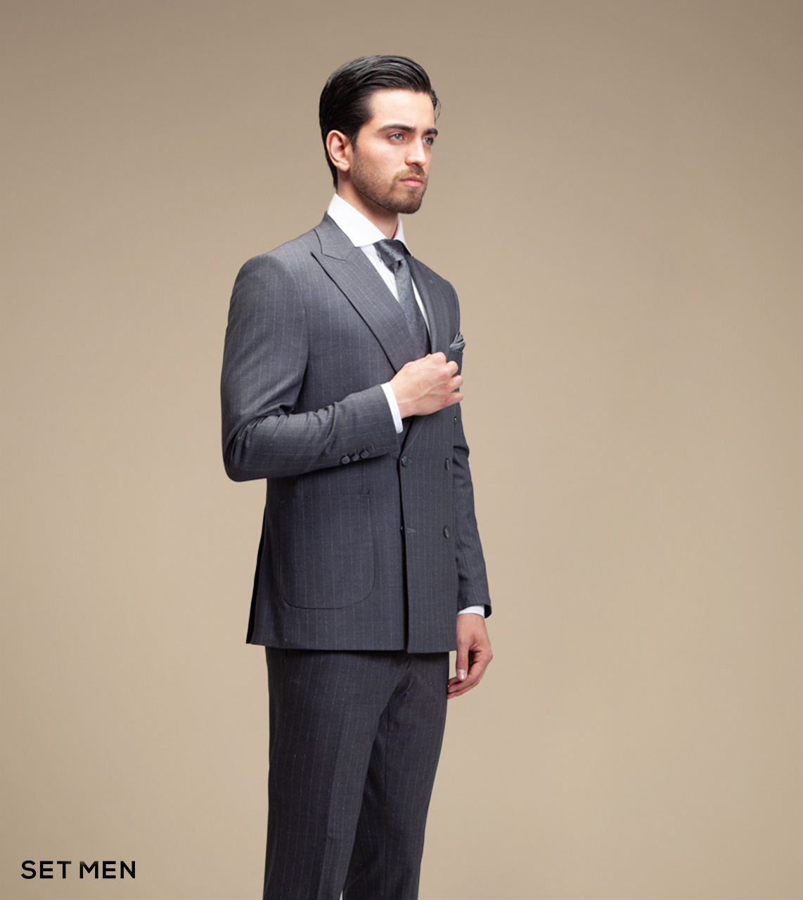 کت و شلوار دیپلمات دبل برست