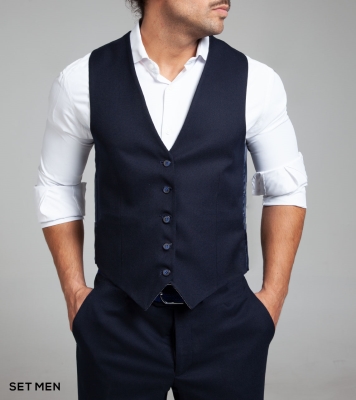 کت و شلوار ژیله دورو یقه انگلیسی