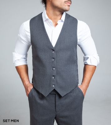 کت و شلوار ژیله دورو یقه انگلیسی