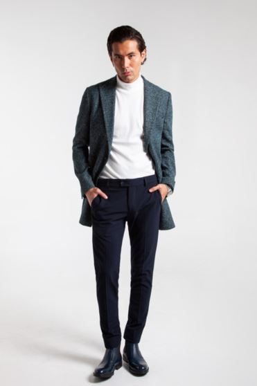 پالتو یقه بلیزر برفکی