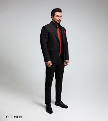 کت تک نیمه آستر یقه انگلیسی