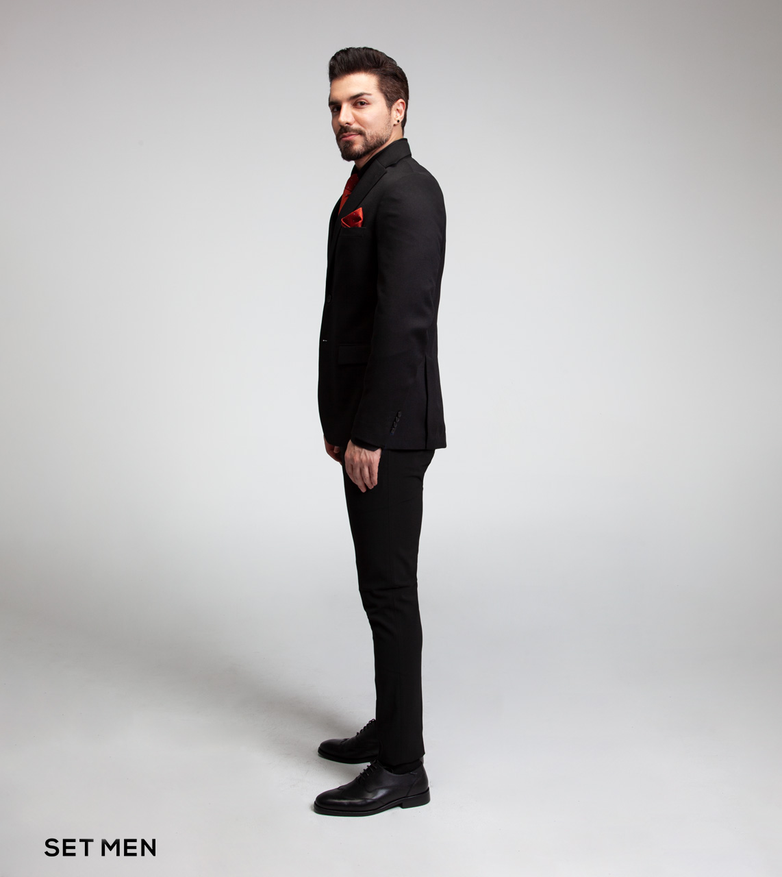 کت تک نیمه آستر یقه انگلیسی