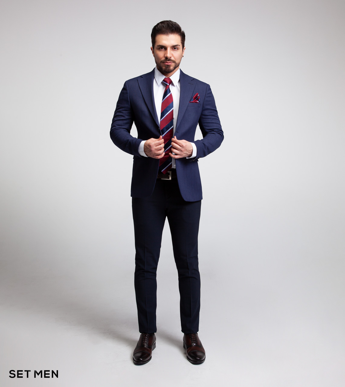 کت تک نیمه آستر یقه انگلیسی