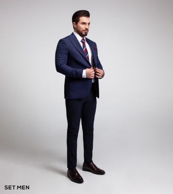 کت تک نیمه آستر یقه انگلیسی