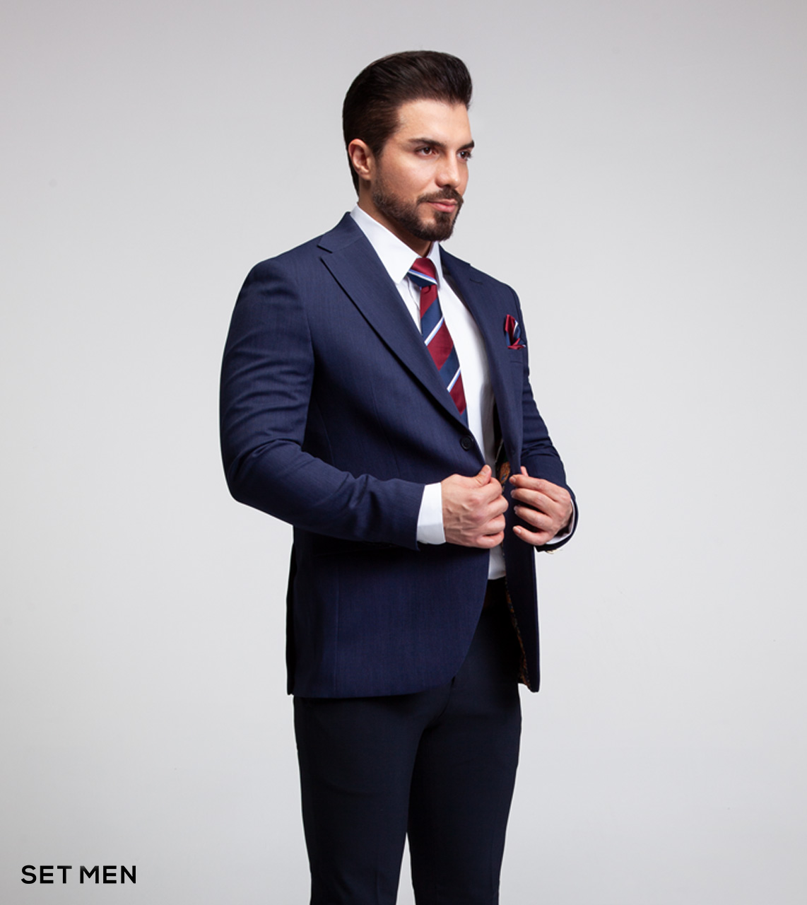 کت تک نیمه آستر یقه انگلیسی