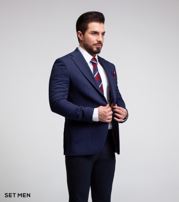 کت تک نیمه آستر یقه انگلیسی