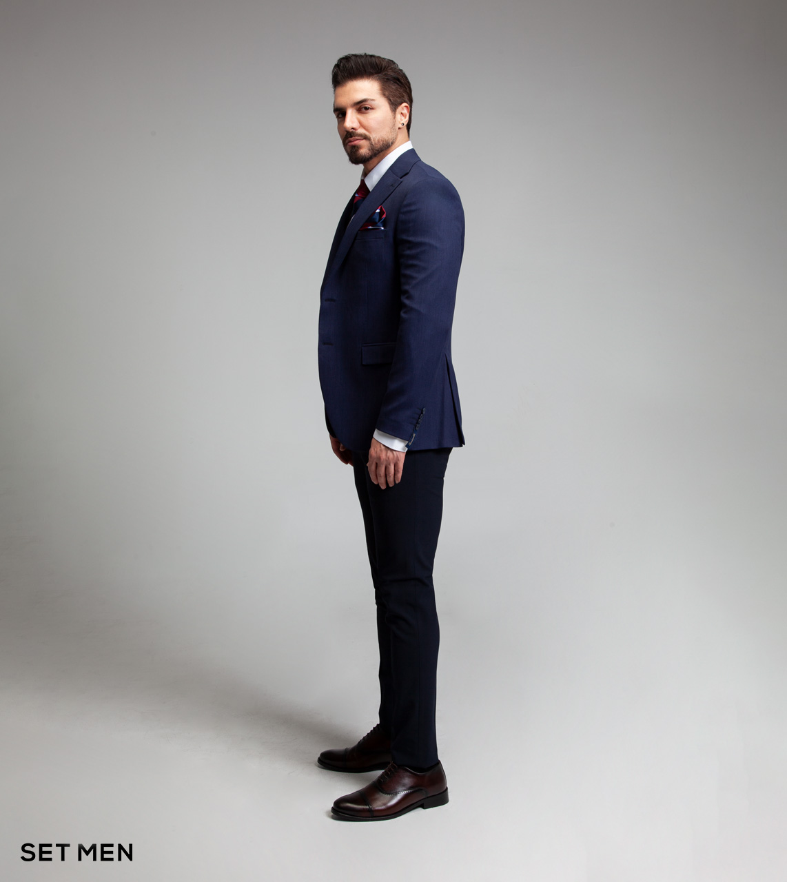 کت تک نیمه آستر یقه انگلیسی