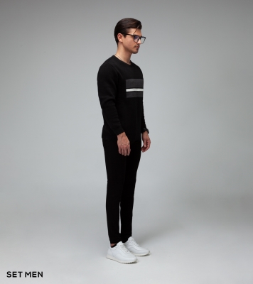 بافت یقه گرد طرحدار