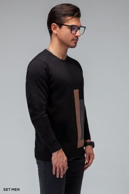 بافت یقه گرد طرحدار