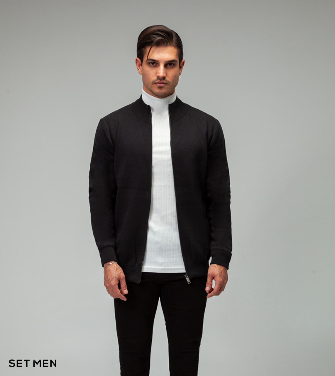 سویشرت بافت تمام زیپ