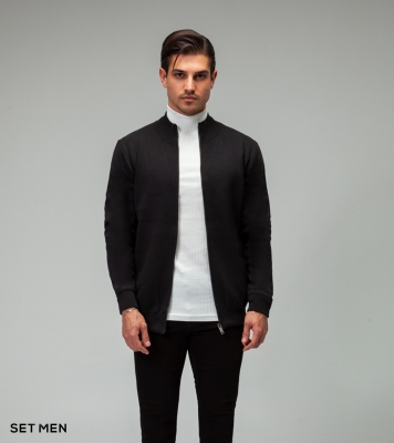 سویشرت بافت تمام زیپ