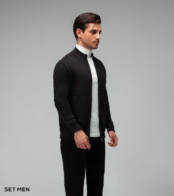 سویشرت بافت تمام زیپ