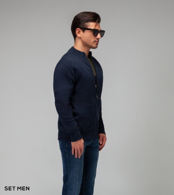 سویشرت بافت تمام زیپ