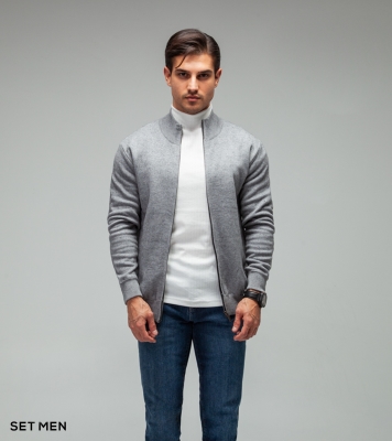 سویشرت بافت تمام زیپ