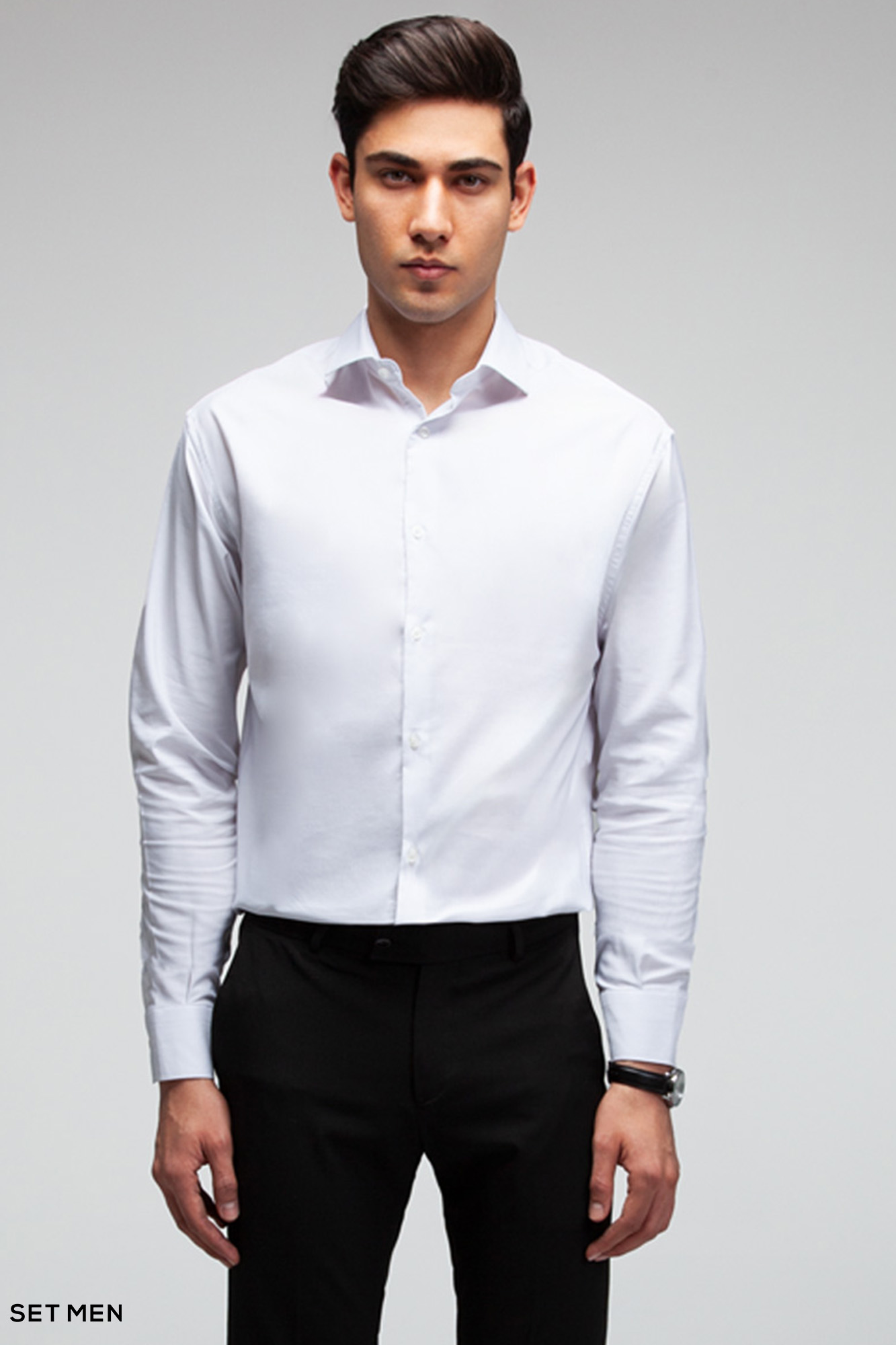 پیراهن مردانه ساده آستین بلند