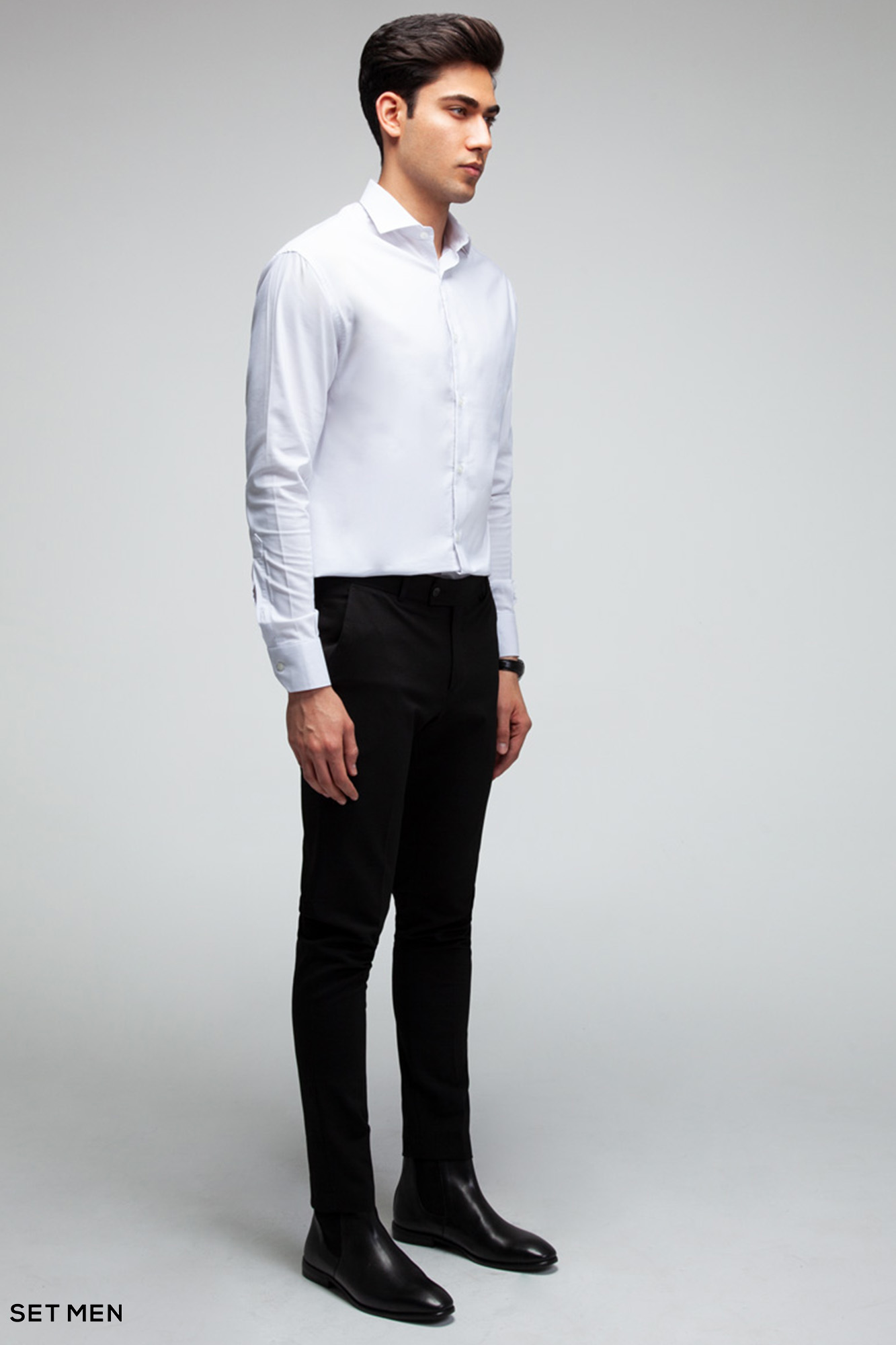 پیراهن مردانه ساده آستین بلند