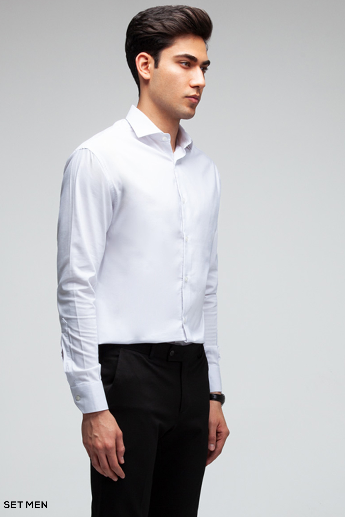 پیراهن مردانه ساده آستین بلند